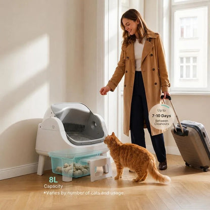 PetPivot AutoScooper 12 Lite Open-Top Automatic Self