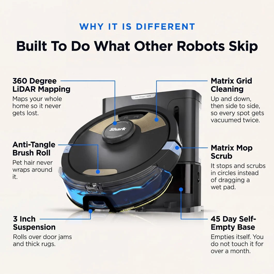 Shark Matrix Plus 2-In-1 Robot Self-Empty XL