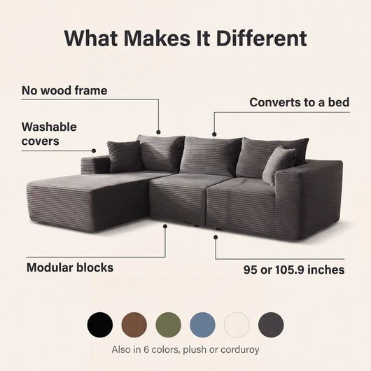The Softest Couch You'll Ever Own — At A Price You Can Actually Afford