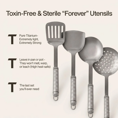 BIRTHDAY SALE EXCLUSIVE | Complete Classic Titanium Cookware Set (20 Piece)
