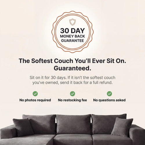 The Softest Couch You'll Ever Own — At A Price You Can Actually Afford