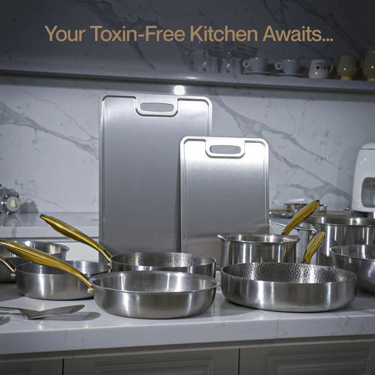 BIRTHDAY SALE EXCLUSIVE | Complete Classic Titanium Cookware Set (20 Piece)