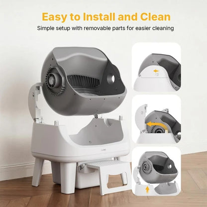 PetPivot AutoScooper 12 Lite Open-Top Automatic Self